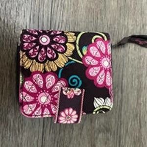 Vera Bradley Wallet in Purple Punch Print